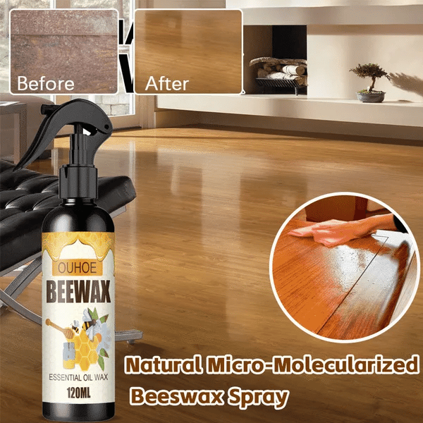 Beewax-Spray Cera De Abejas Restaurador Muebles Madera 350ml
